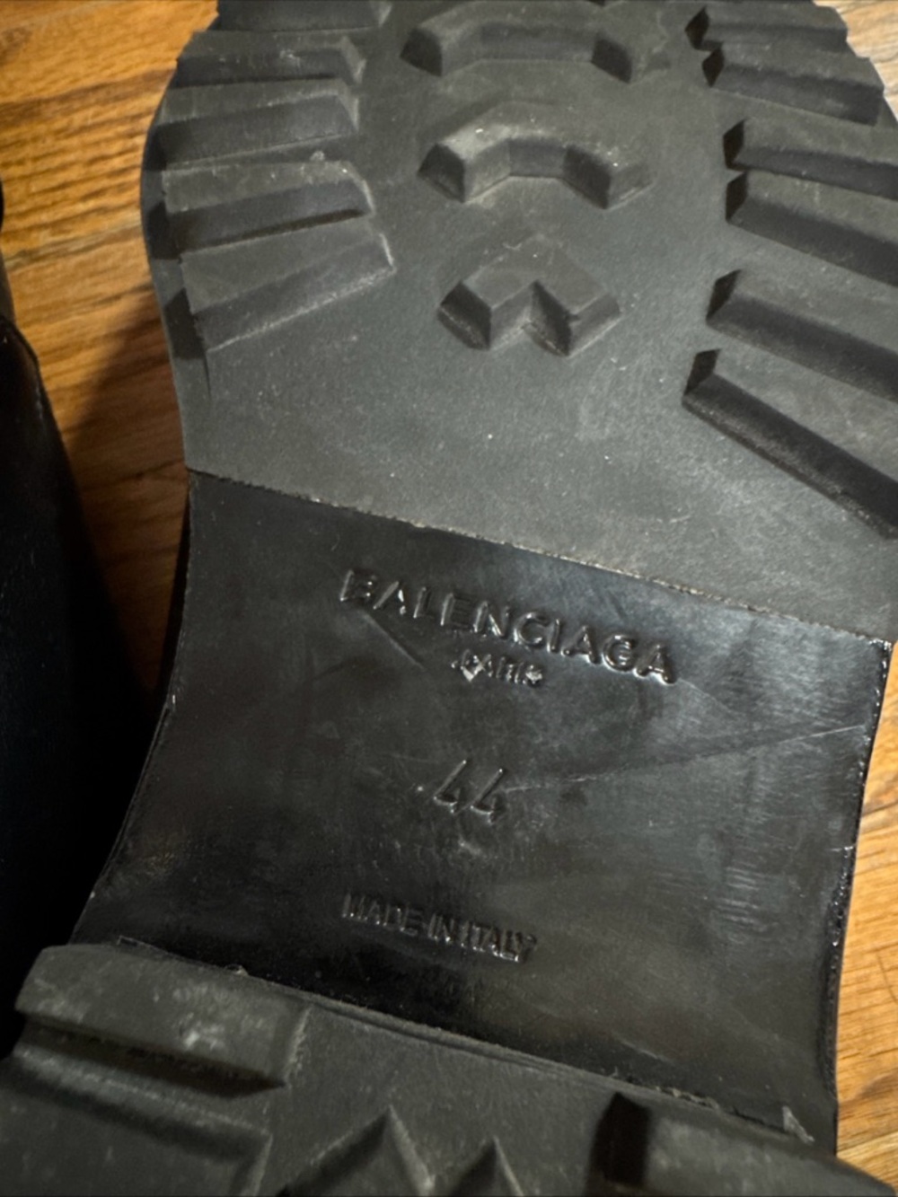 Balenciaga Paris Men’s Monk Leather Dress Shoes Size 44 US 11 Black - Picture 6 of 11